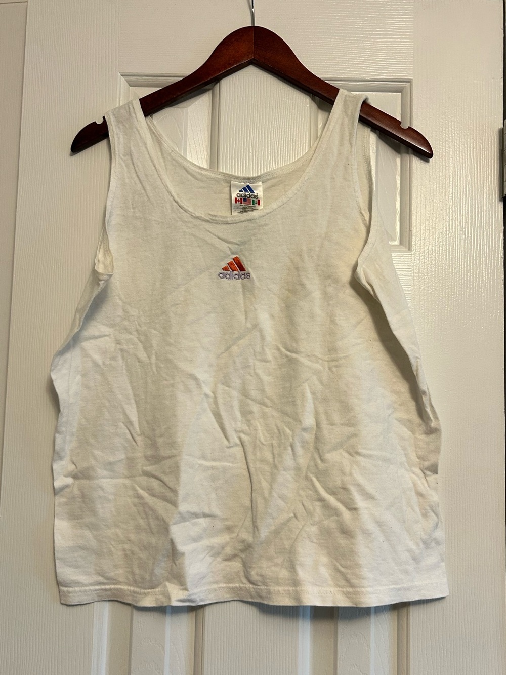 White Adidas Tank